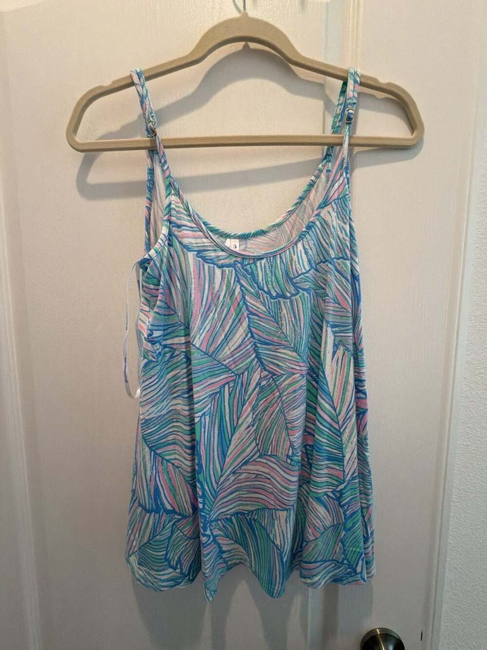 Southern Tide Women's Tropical Leaf Print Tank Top